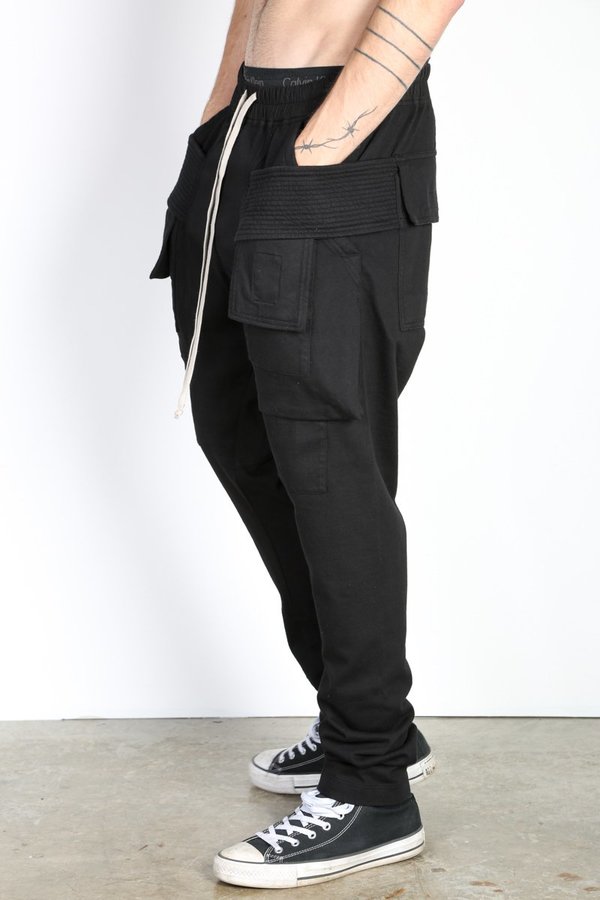 Rick Owens Creatch Cargo - Black | Garmentory