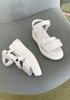 Suzanne Rae Velcro Sandal - White  - Thumbnail 1