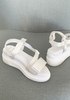 Suzanne Rae Velcro Sandal - White  - Thumbnail 2