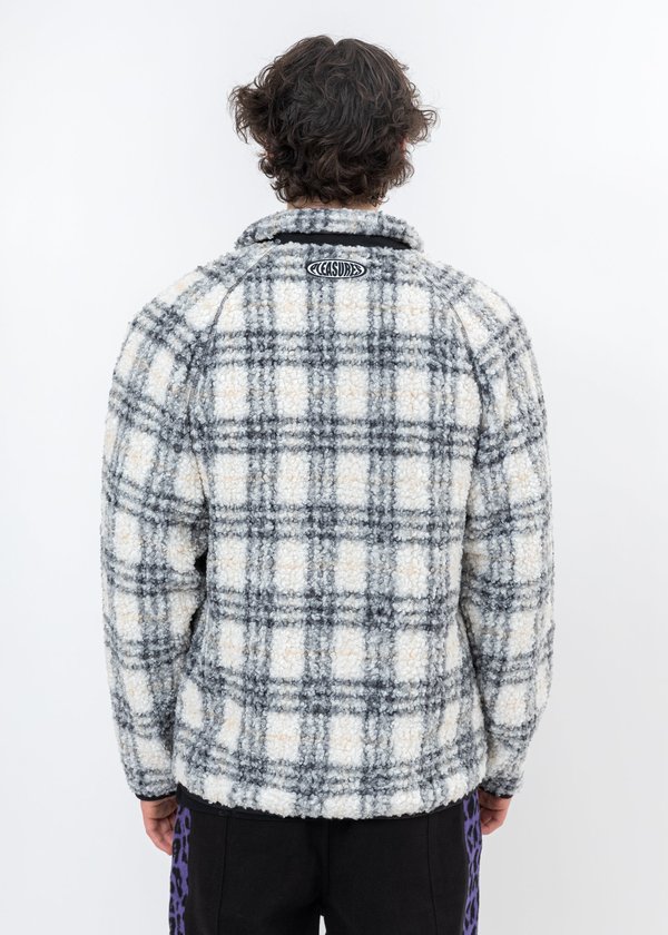 PLEASURES Wraith Poodle Fleece Jacket - Grey PLEASURES Wraith Poodle Fleece Jacket - Grey