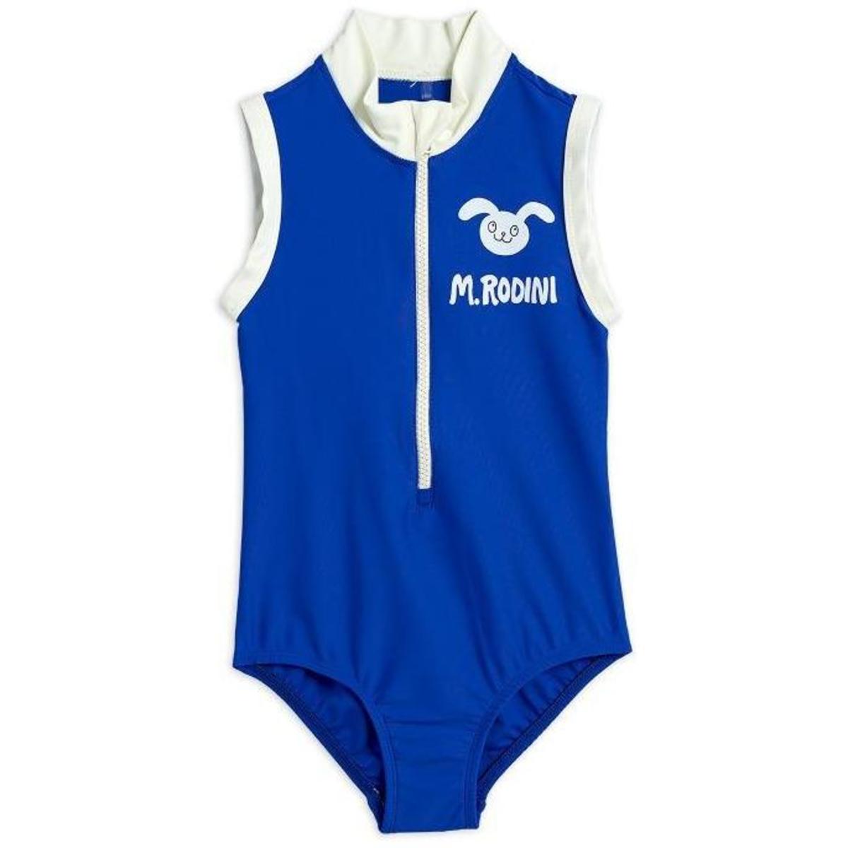mini rodini rabbit dress MINI RODINI rabbit flared dress - dk blue