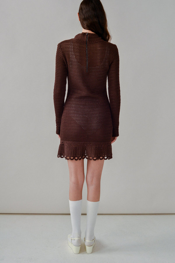 Vintage Prada Knit Dress - Brown | Garmentory