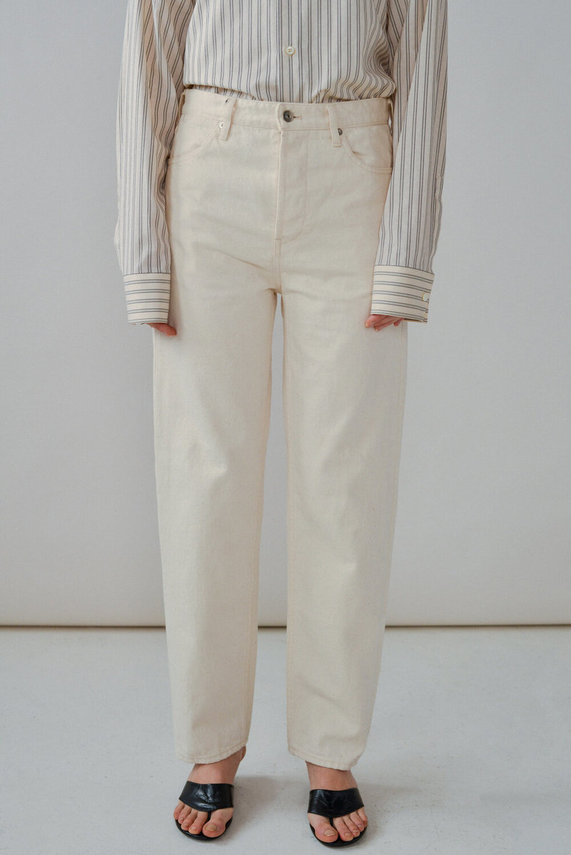 Jil Sander jeans ホワイト Mid-rise straight jeans in white - Jil Sander | Mytheresa