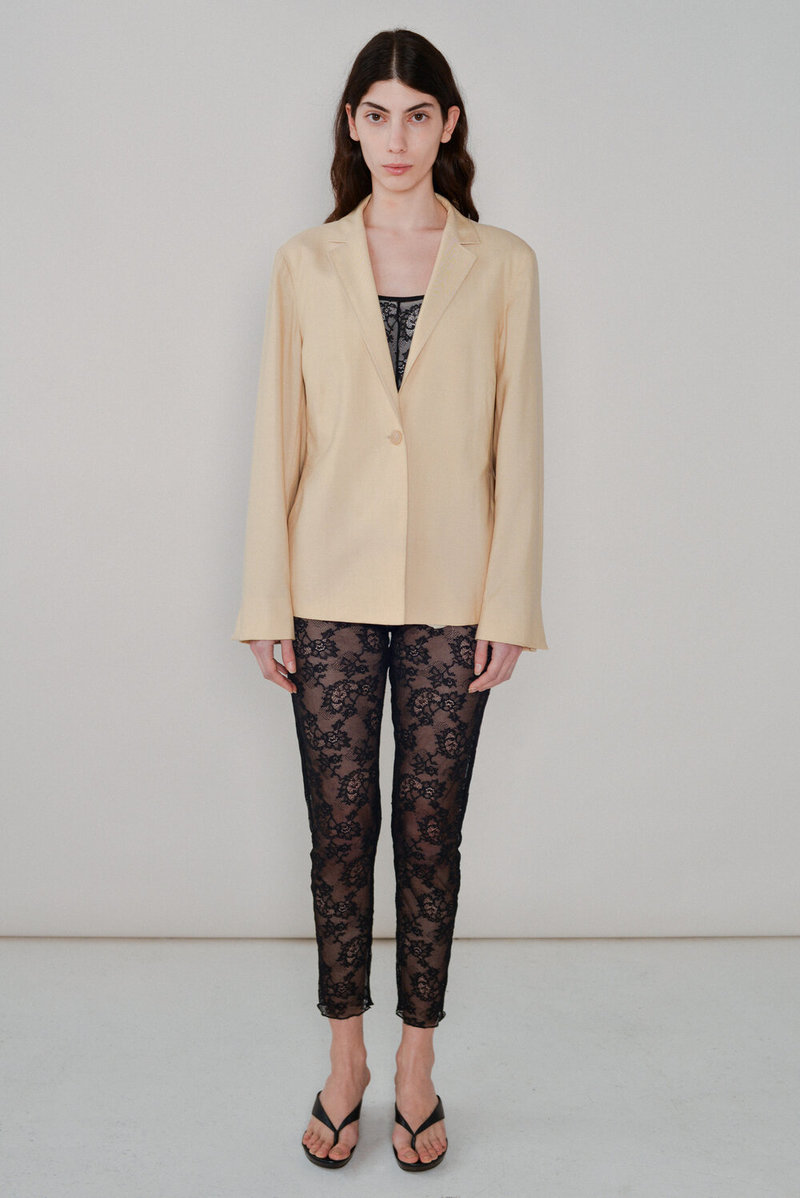 ジャケット JIL SANDER CREAM WOOL BLAZER Jil Sander Bouclé Wool Blazer with Double Breast women