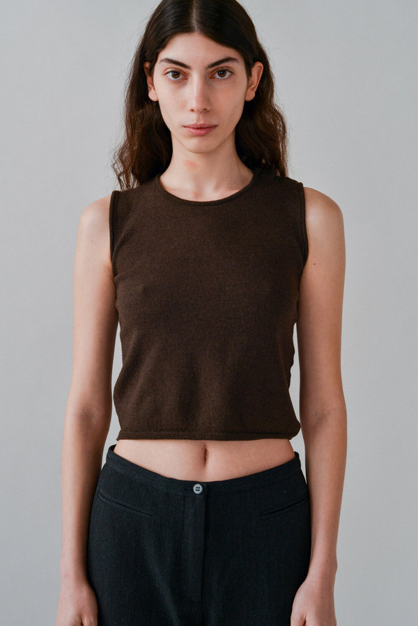 Miu Miu | Crop Sweater Tank Miu Miu | Crop Sweater Tank