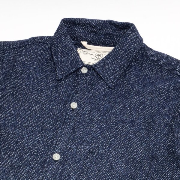 Rogue Territory Oxford Shirt - Variegated Navy Flannel