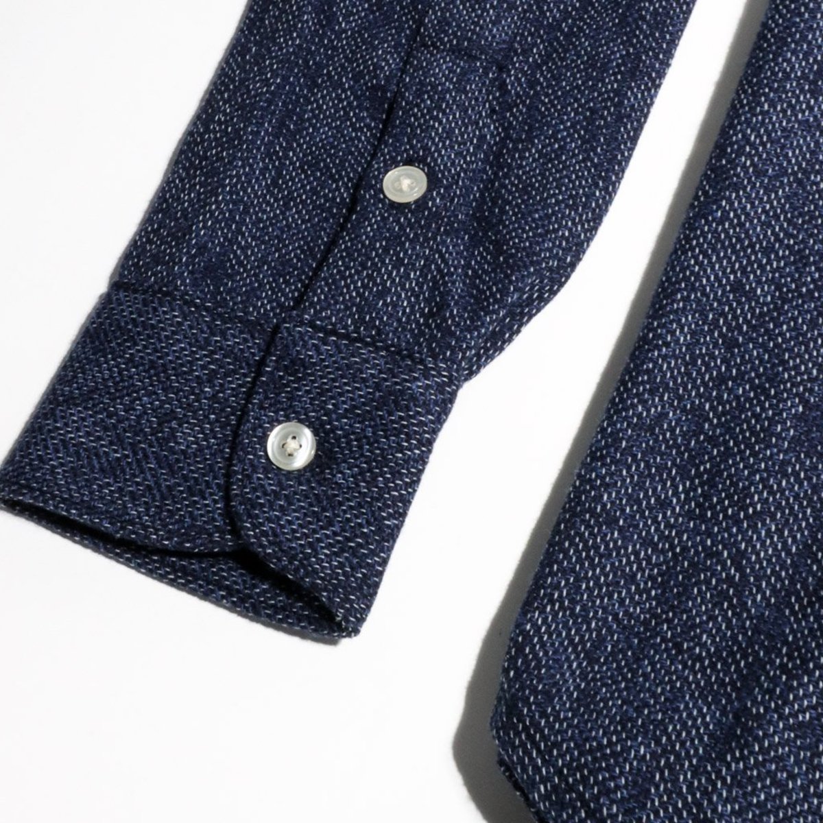 Rogue Territory Oxford Shirt - Variegated Navy Flannel - Image 3 of 3