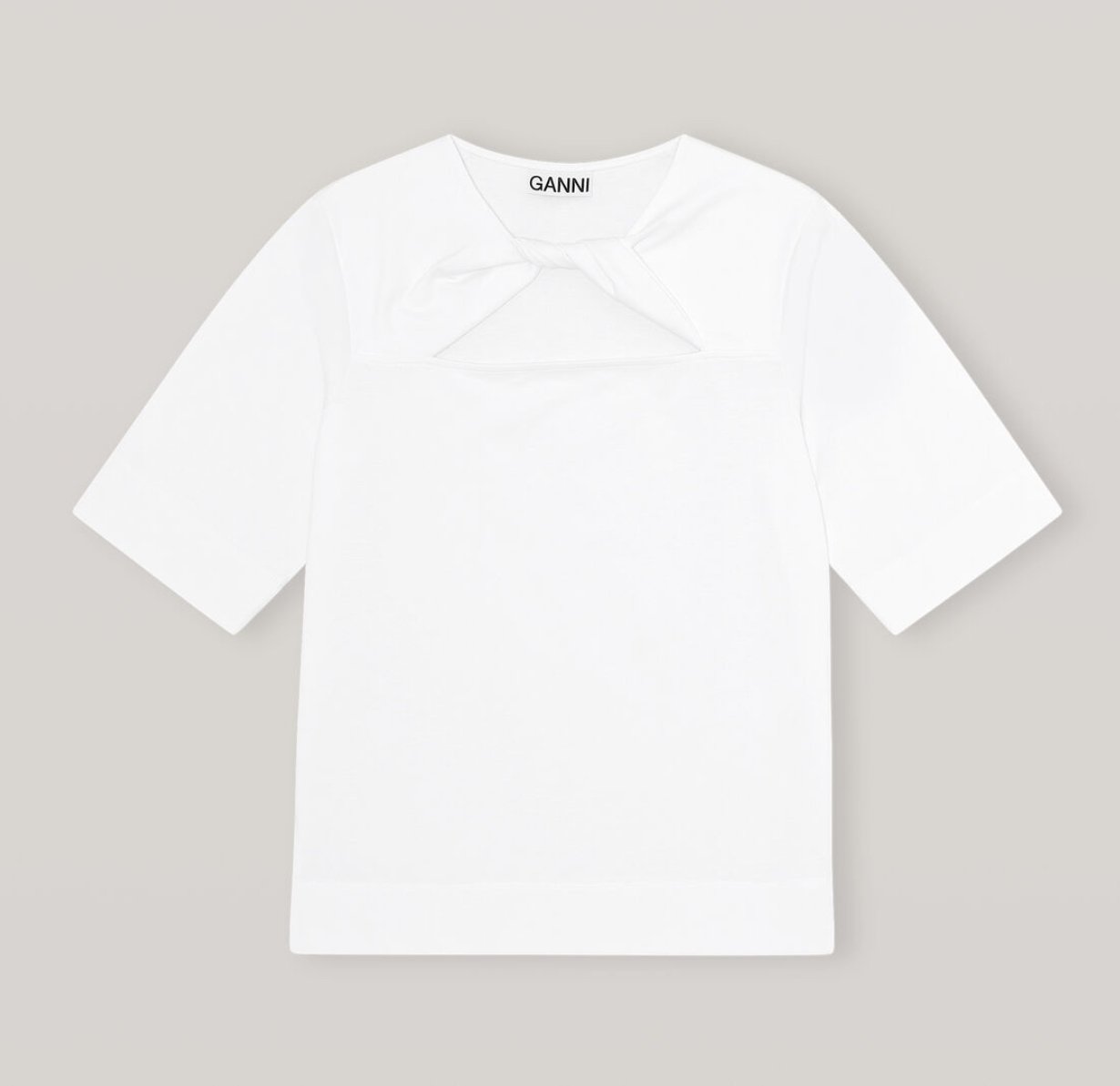 ganni basic cotton jersey