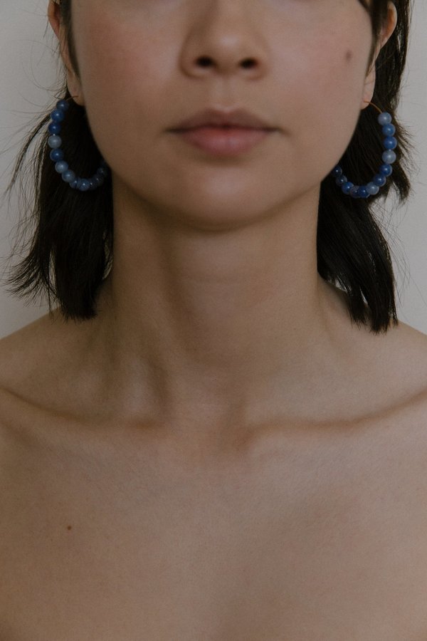 Vermeer Cilia hoops - Blue Vermeer Cilia hoops - Blue