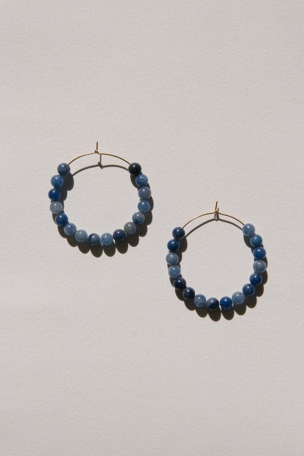 Vermeer Cilia hoops - Blue Vermeer Cilia hoops - Blue