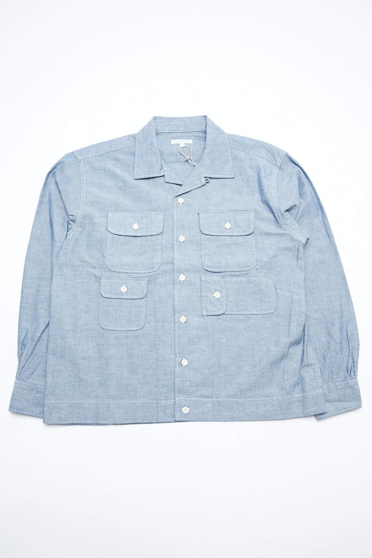 【S】engineered garments Engineered Garments Cotton Bowling Shirt - Blue Chambray