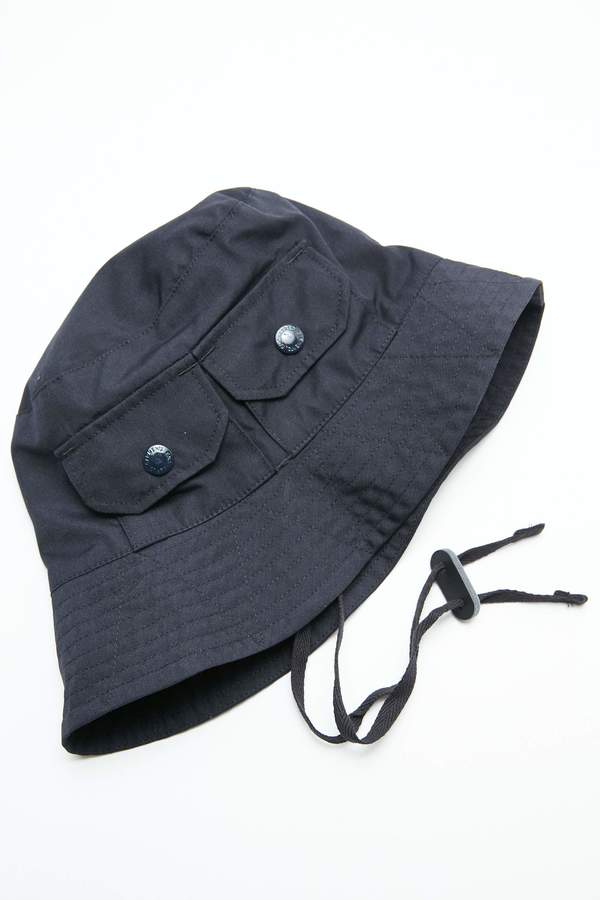 Engineered Garments PC Poplin Explorer Hat - Dark Navy | Garmentory
