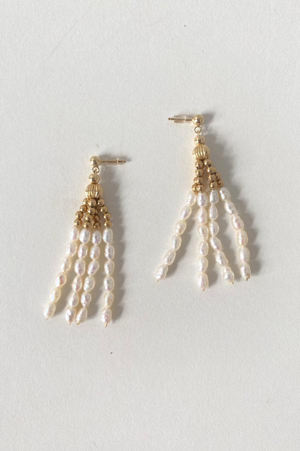 Vintage Pearl Tassel Earrings Vintage Pearl Tassel Earrings