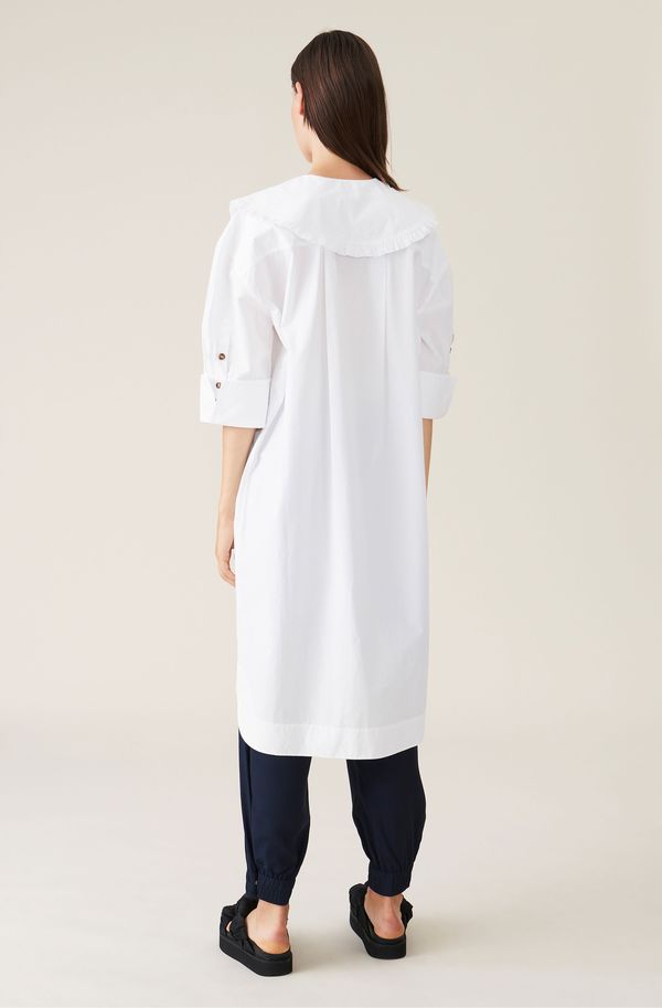 open lace back dress Oversized Shirt Dress Navy Fade / L/46 main image 0