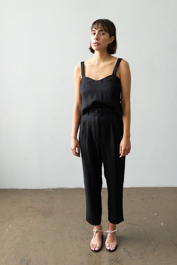 Waltz Belted Trouser - Black Waltz Belted Trouser - Black