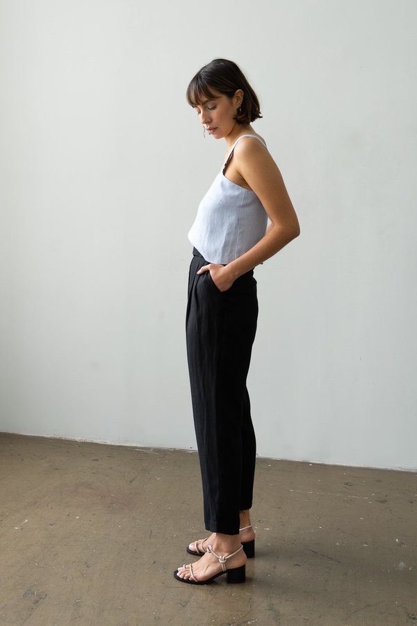 Waltz Belted Trouser - Black Waltz Belted Trouser - Black