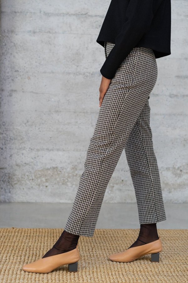 Waltz Cigarette Trousers - Checked Wool Waltz Cigarette Trousers - Checked Wool