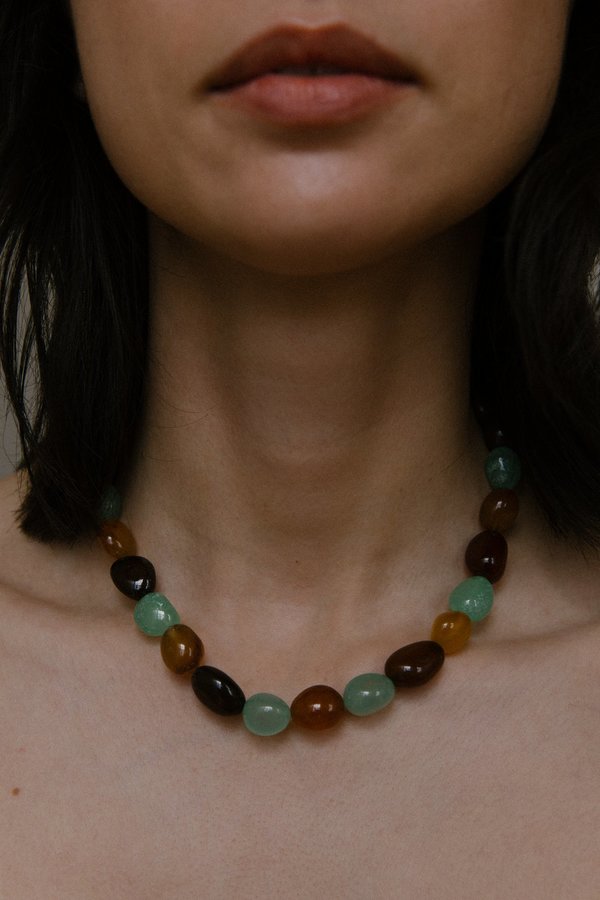 Vermeer Adeline necklace - Agate/Gold Vermeer Adeline necklace - Agate/Gold