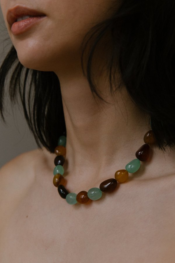 Vermeer Adeline necklace - Agate/Gold Vermeer Adeline necklace - Agate/Gold