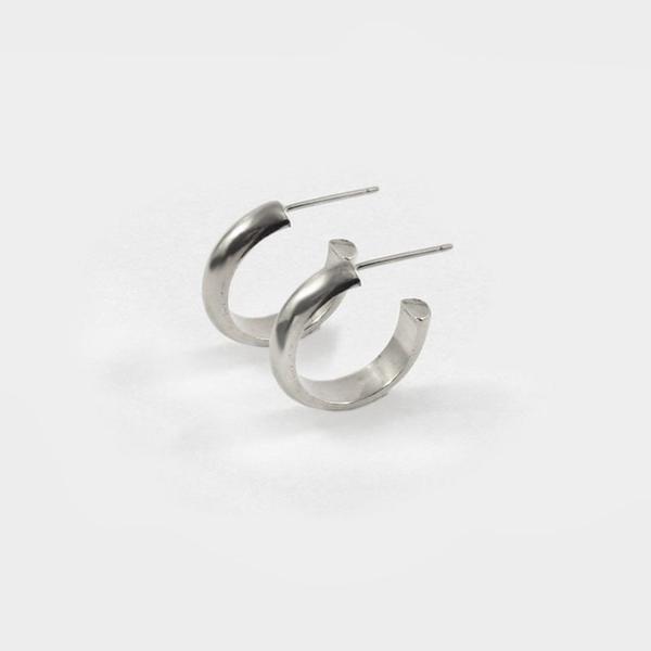 Merewif Jane Hoops - Silver Merewif Jane Hoops - Silver