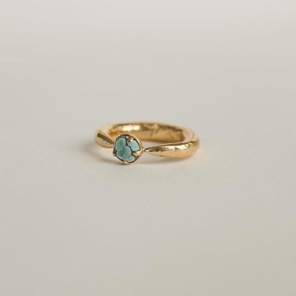 Merewif PERILUNE RING - Turquoise/Gold Merewif PERILUNE RING - Turquoise/Gold