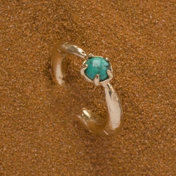Merewif PERILUNE RING - Turquoise/Gold Merewif PERILUNE RING - Turquoise/Gold