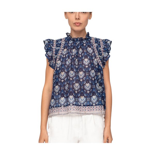 Sea NY Brigitte Border Tank - Navy Sea NY Brigitte Border Tank - Navy