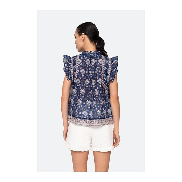 Sea NY Brigitte Border Tank - Navy Sea NY Brigitte Border Tank - Navy