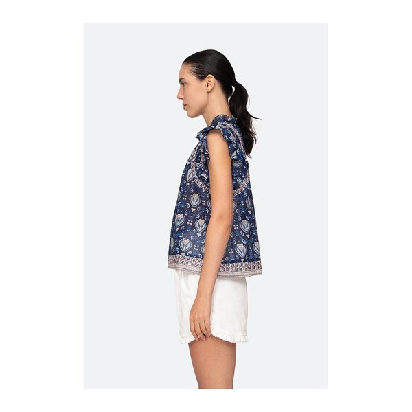 Sea NY Brigitte Border Tank - Navy Sea NY Brigitte Border Tank - Navy