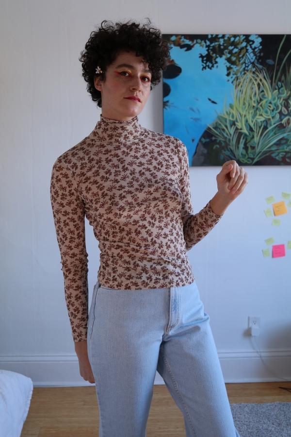 Hannah Isolde Laura Turtleneck top - Floral Hannah Isolde Laura Turtleneck top - Floral