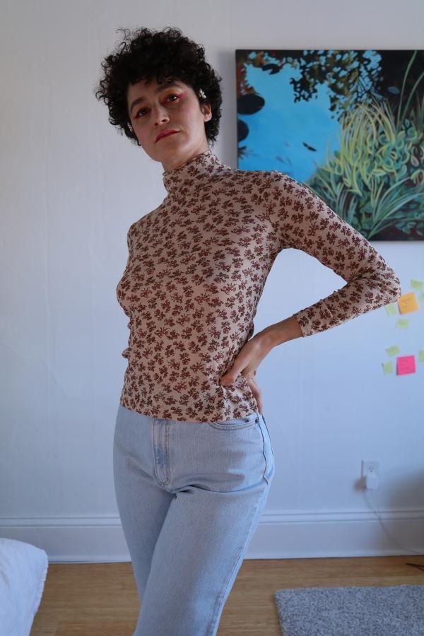 Hannah Isolde Laura Turtleneck top - Floral Hannah Isolde Laura Turtleneck top - Floral