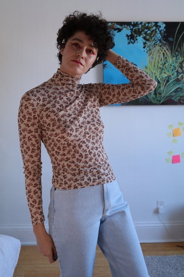 Hannah Isolde Laura Turtleneck top - Floral Hannah Isolde Laura Turtleneck top - Floral