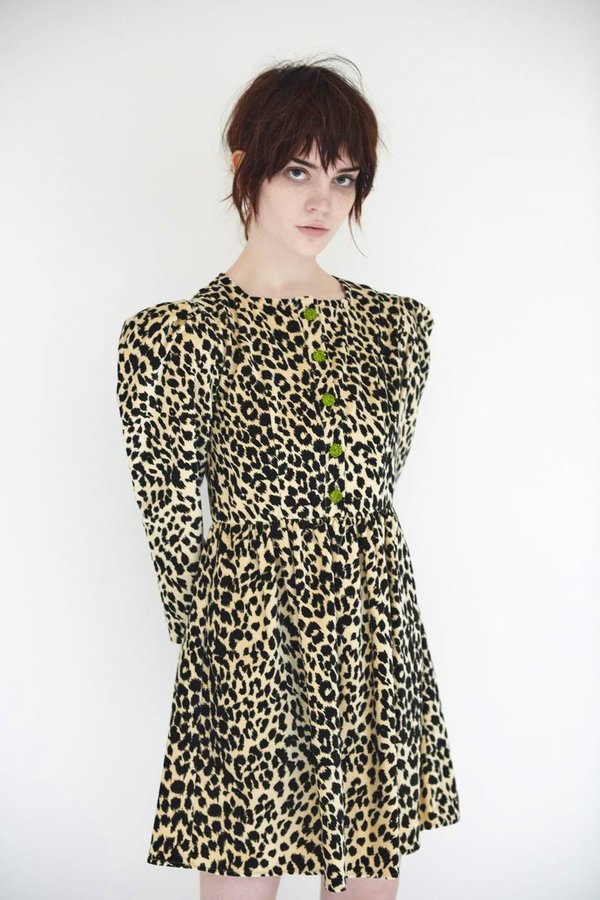 Batsheva Velvet Mini Dress - Leopard Batsheva Velvet Mini Dress - Leopard