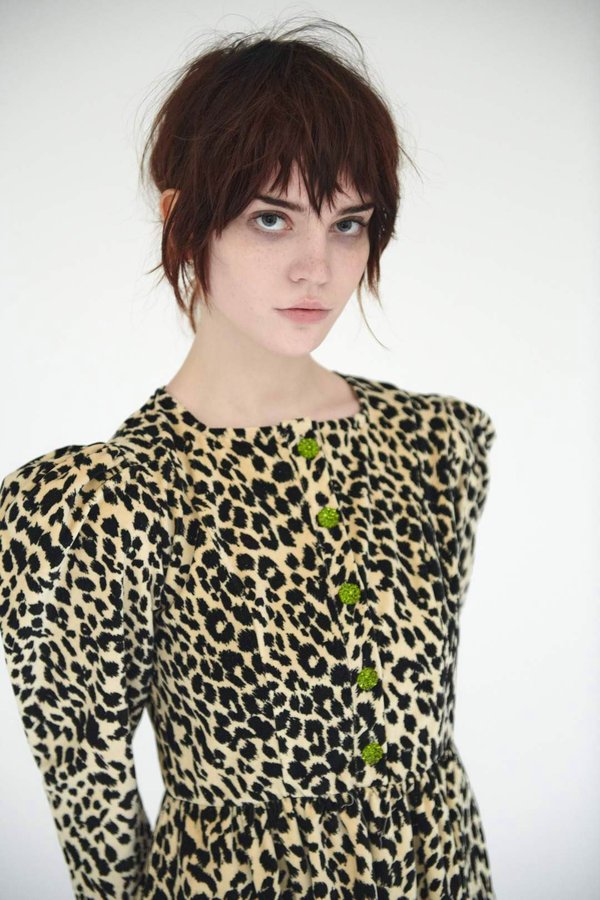 Batsheva Velvet Mini Dress - Leopard Batsheva Velvet Mini Dress - Leopard