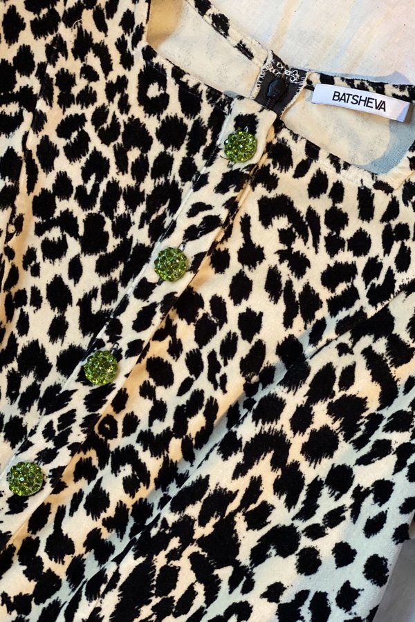 Batsheva Velvet Mini Dress - Leopard Batsheva Velvet Mini Dress - Leopard