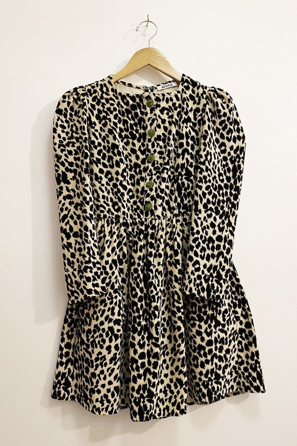 Batsheva Velvet Mini Dress - Leopard Batsheva Velvet Mini Dress - Leopard