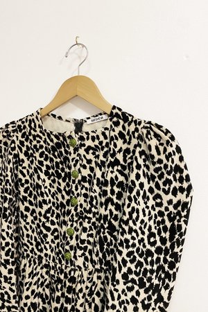 Batsheva Velvet Mini Dress - Leopard Batsheva Velvet Mini Dress - Leopard