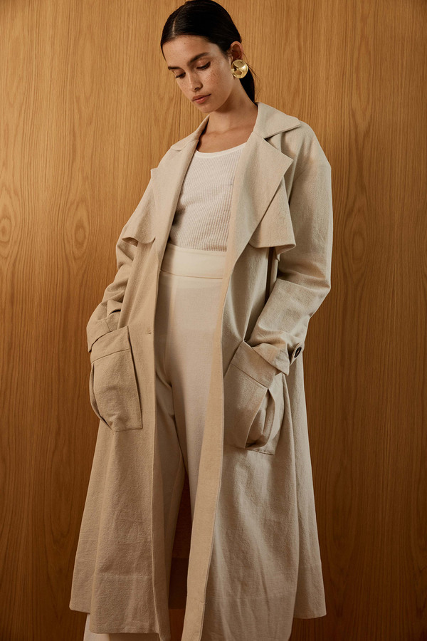 St. Agni Neda Trench Coat - Tan St. Agni Neda Trench Coat - Tan