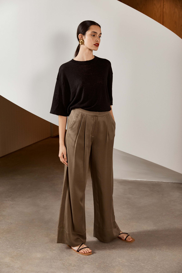 St. Agni Patti Tencel Pants - Olive St. Agni Patti Tencel Pants - Olive