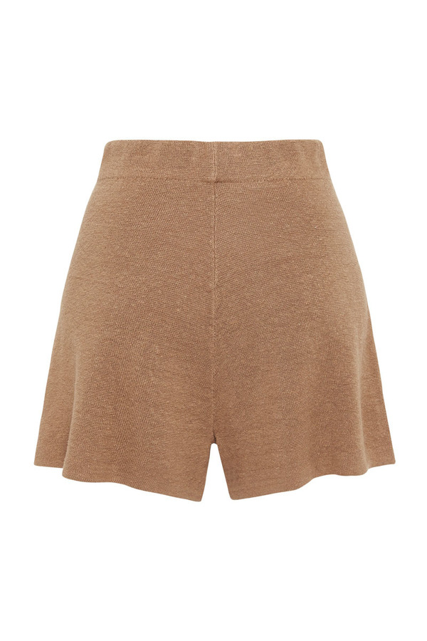 St, Agni Spencer Linen Knit Shorts - Almond St, Agni Spencer Linen Knit Shorts - Almond