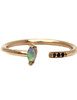 Lumo Jewelry Opal Marquis Cuff Ring with Pave - 14K Yellow Gold - Thumbnail 2