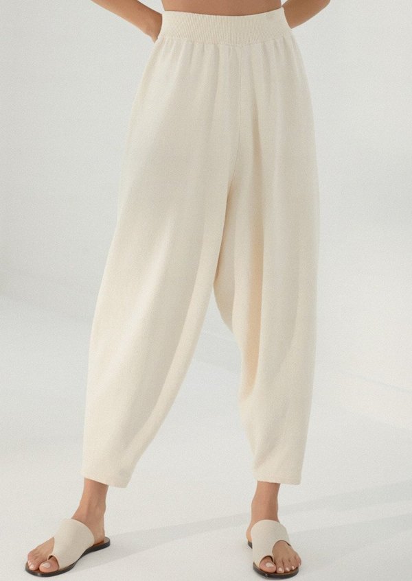 Mónica Cordera Knit Pants - Natural Mónica Cordera Knit Pants - Natural