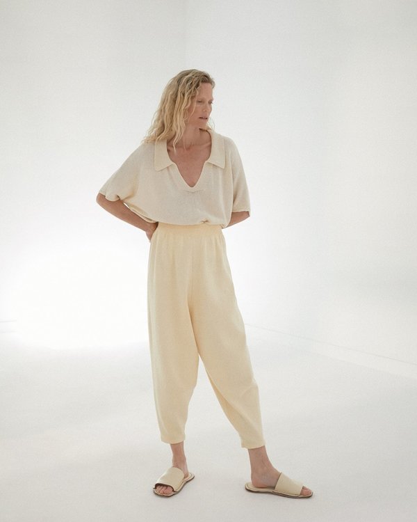 Mónica Cordera Knit Pants - Natural Mónica Cordera Knit Pants - Natural