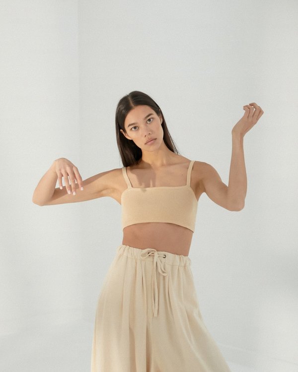Mónica Cordera Maxi Linen Pants - Sand Mónica Cordera Maxi Linen Pants - Sand