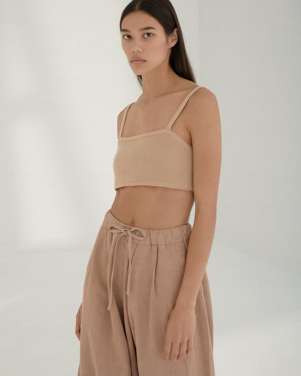 Maxi Ramie Pants, Cork Maxi Ramie Pants, Cork