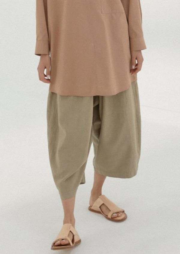 Maxi Ramie Pants, Smoked Green Maxi Ramie Pants, Smoked Green