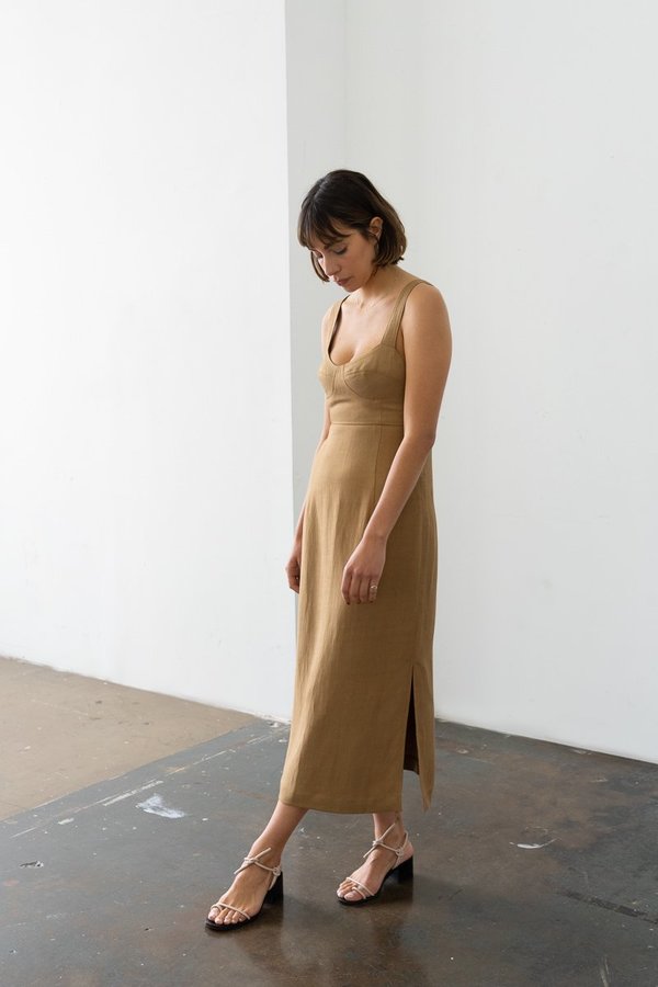 Waltz Bralette Dress - Caramel Waltz Bralette Dress - Caramel