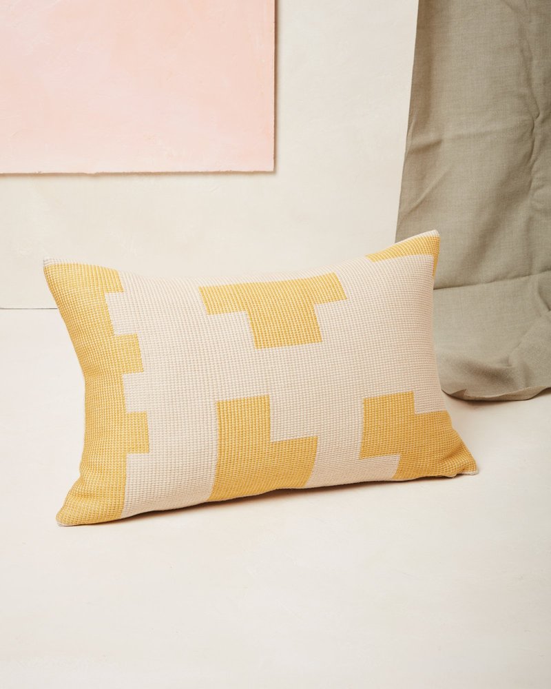Minna Puzzle Lumbar Pillow - Thumbnail 3