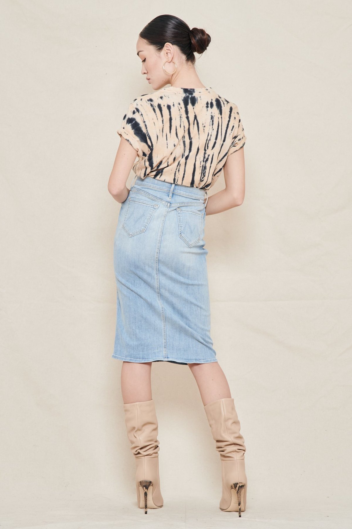 Mother Denim The Swooner Straight A Skirt Garmentory