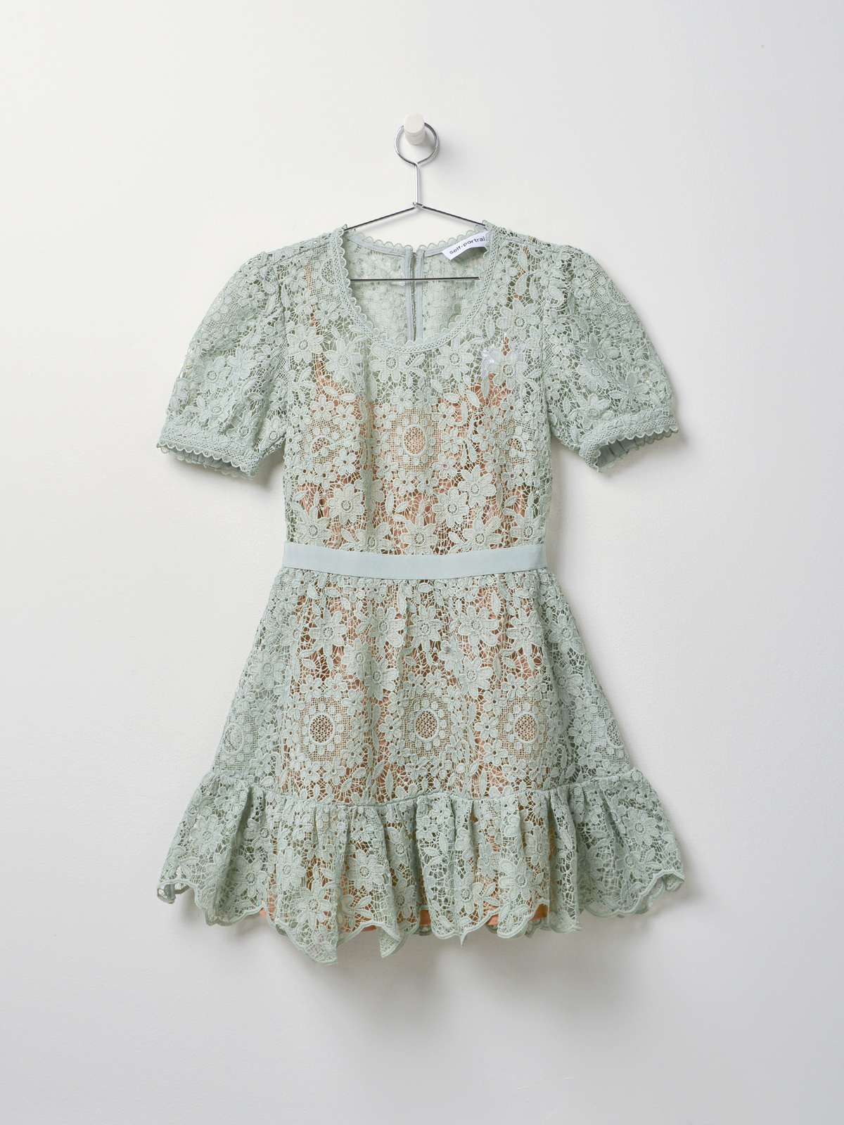 self portrait GUIPURE LACE MINI DRESS - MINT | Garmentory self portrait GUIPURE LACE MINI DRESS - MINT | Garmentory